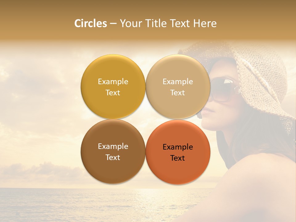 Girl Glasses Young PowerPoint Template