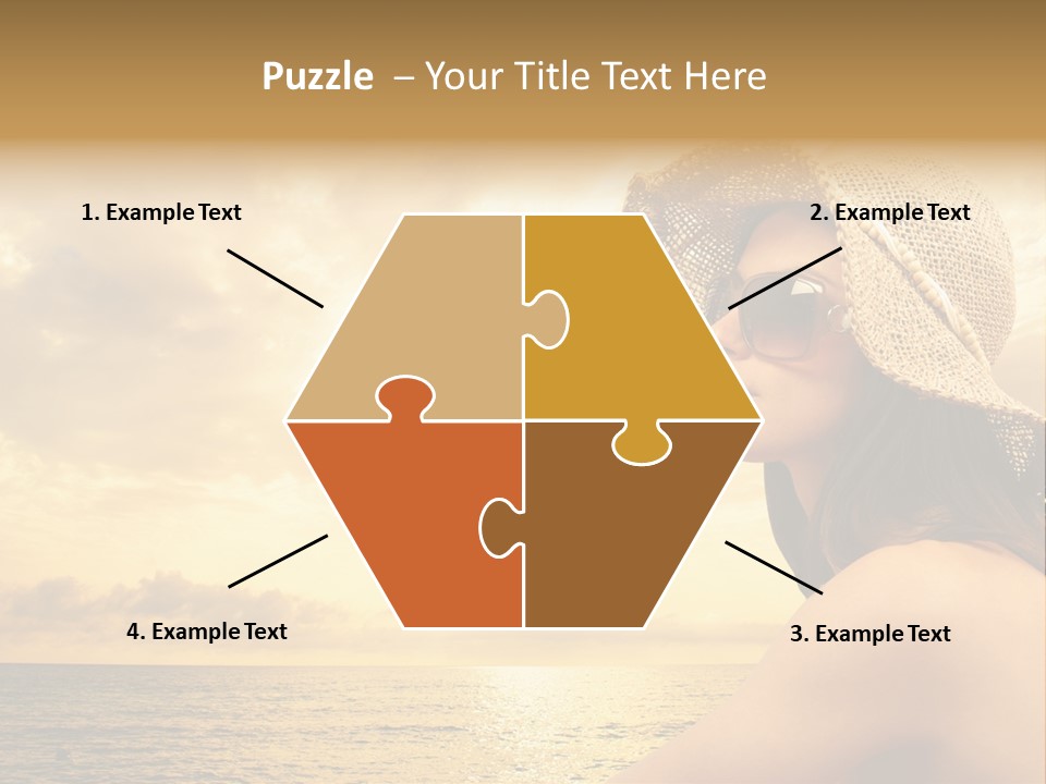 Girl Glasses Young PowerPoint Template