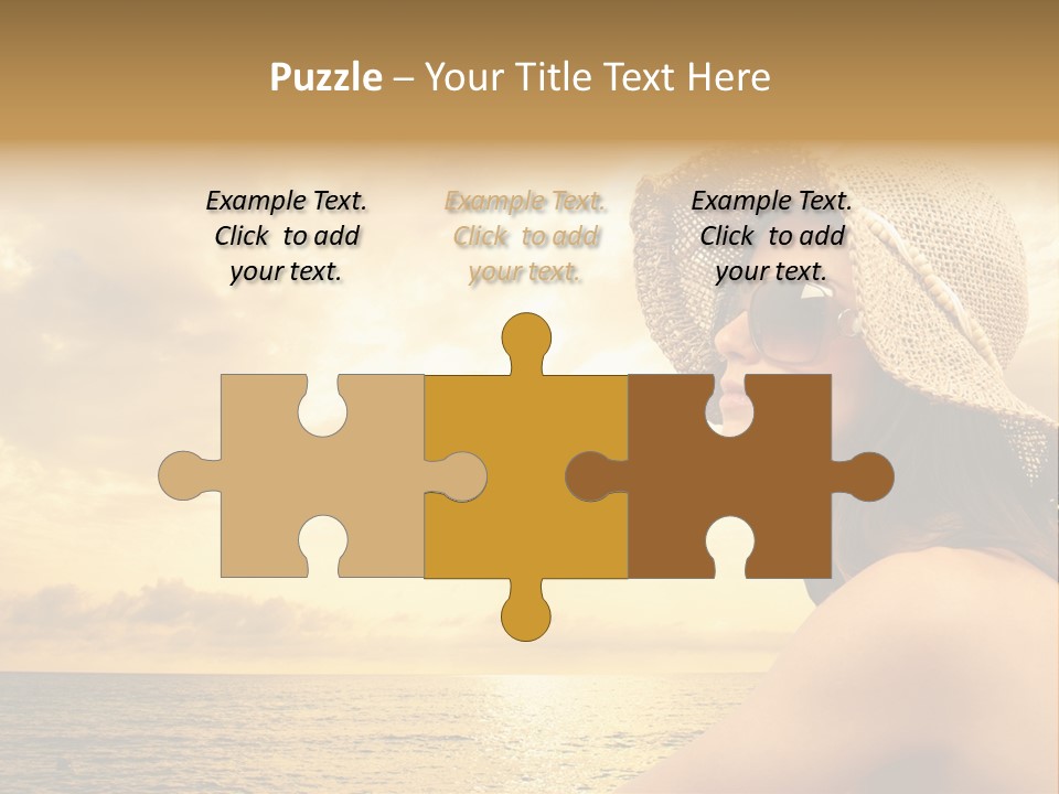 Girl Glasses Young PowerPoint Template