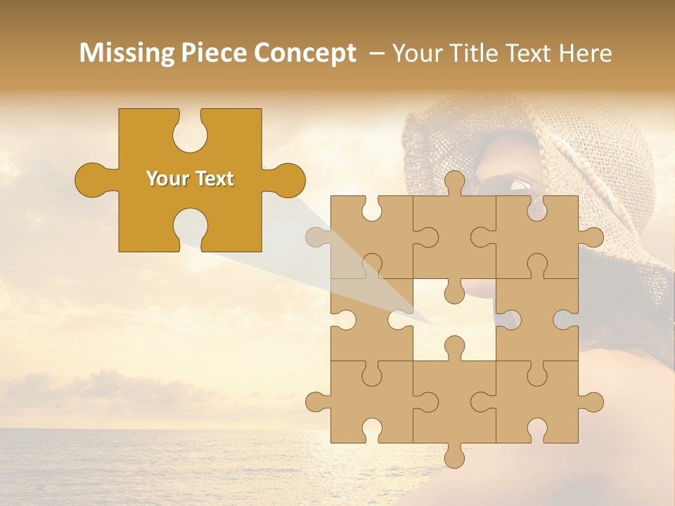 Girl Glasses Young PowerPoint Template