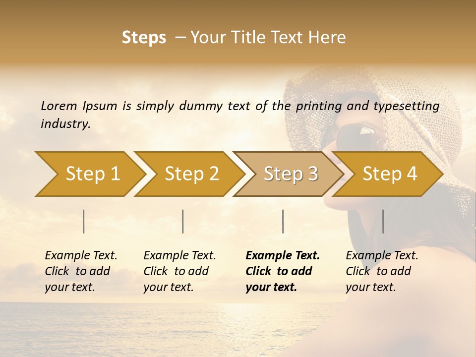 Girl Glasses Young PowerPoint Template