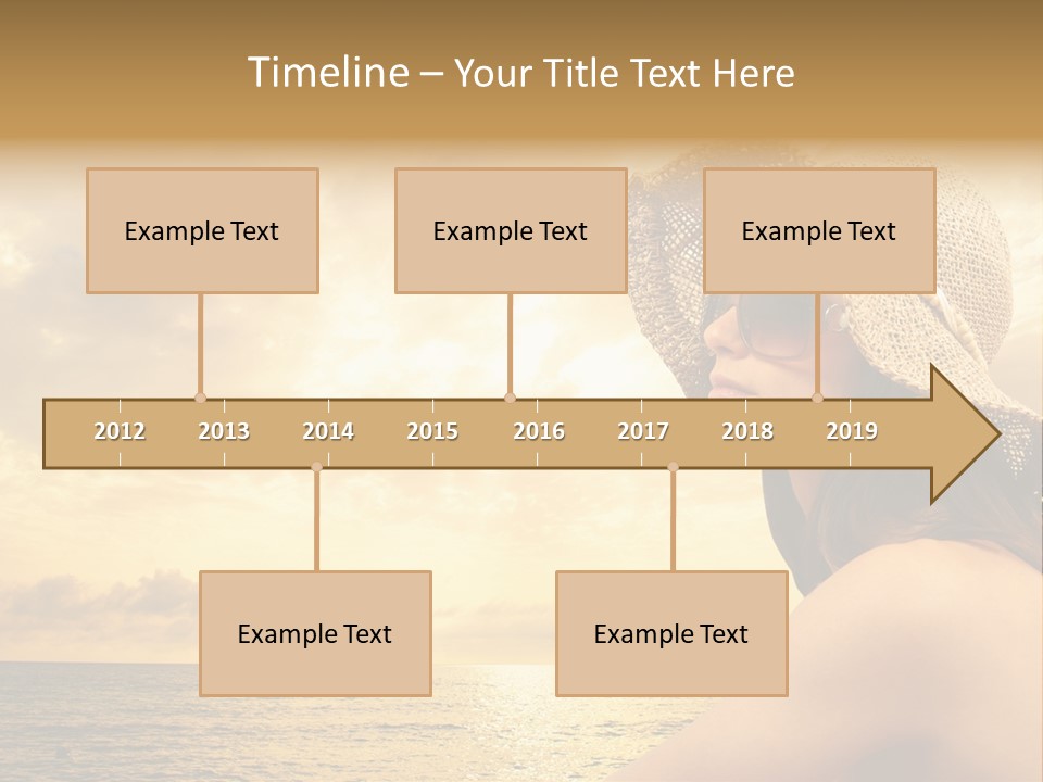 Girl Glasses Young PowerPoint Template