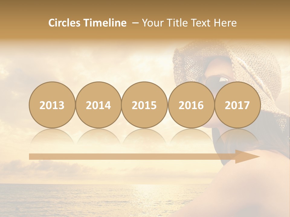 Girl Glasses Young PowerPoint Template