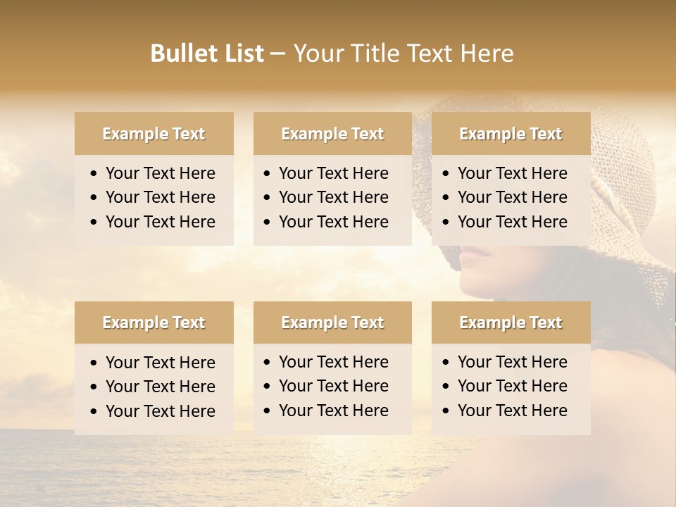 Girl Glasses Young PowerPoint Template