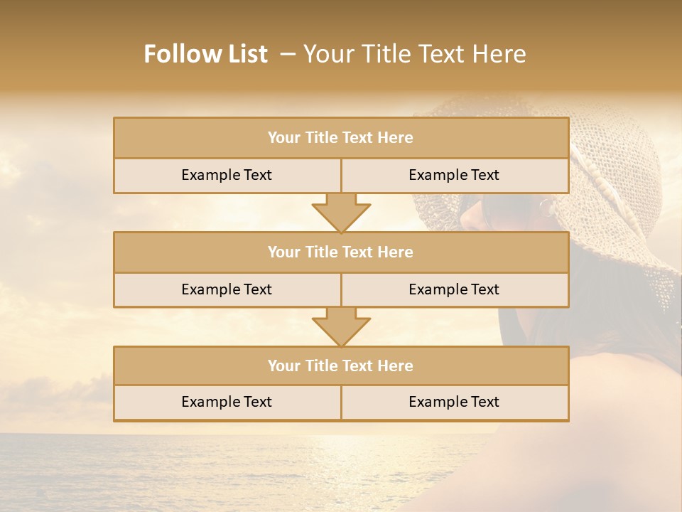 Girl Glasses Young PowerPoint Template