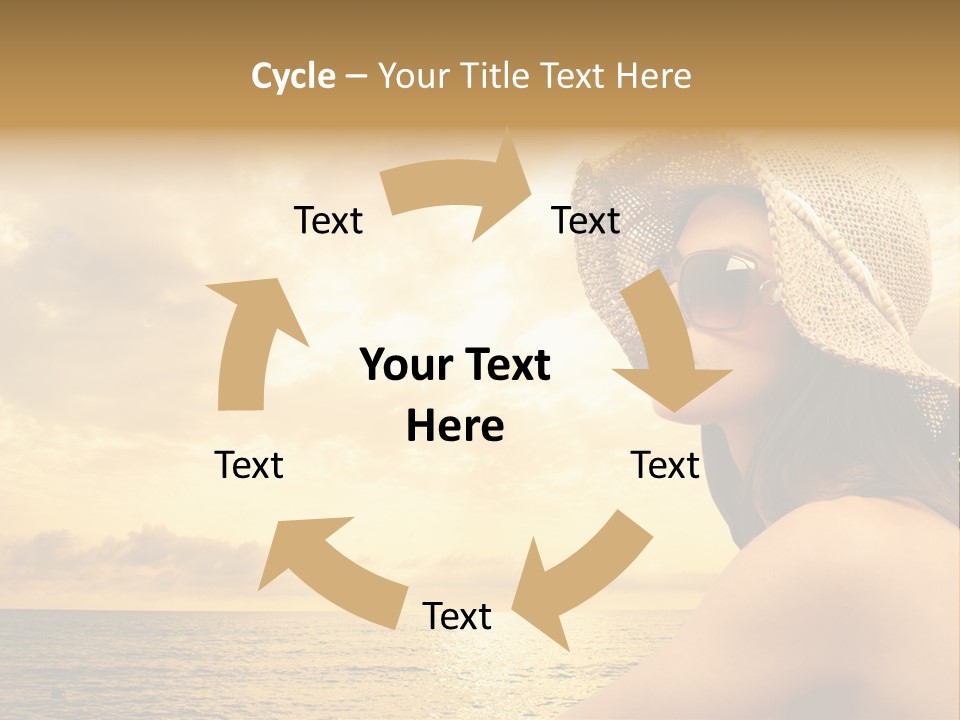 Girl Glasses Young PowerPoint Template