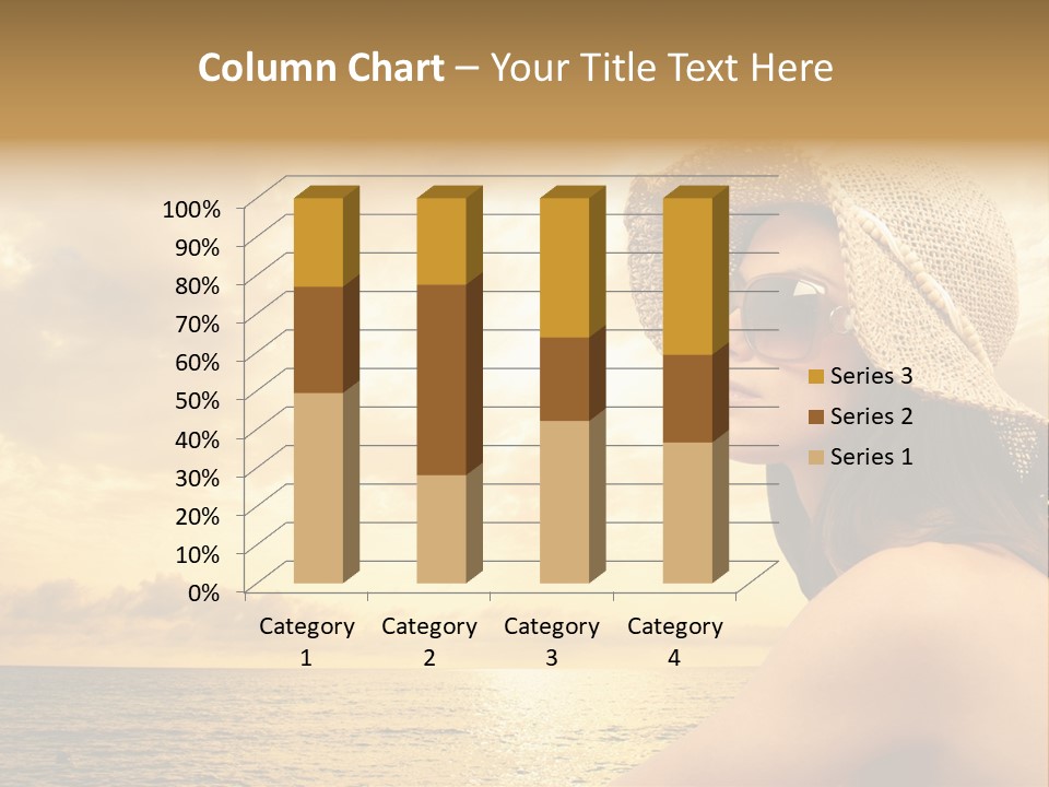 Girl Glasses Young PowerPoint Template