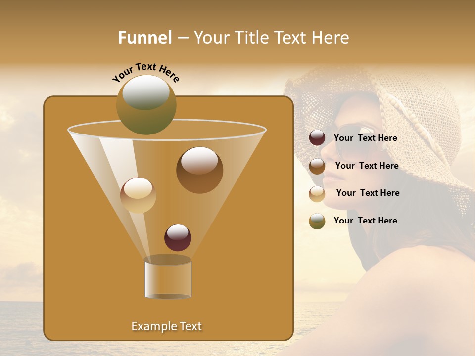 Girl Glasses Young PowerPoint Template