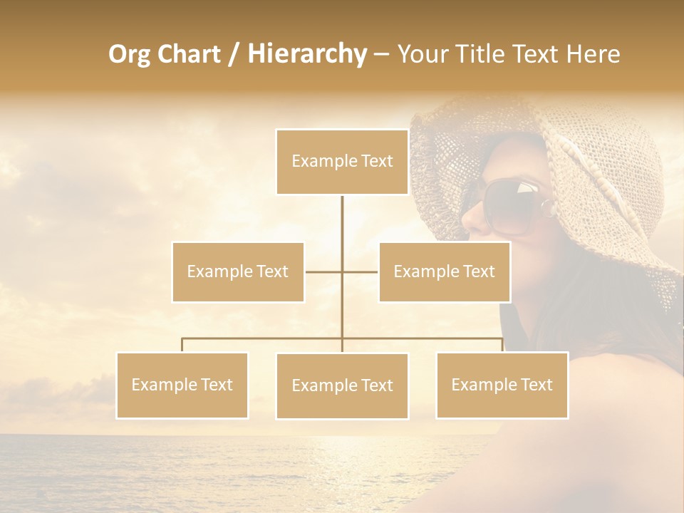 Girl Glasses Young PowerPoint Template