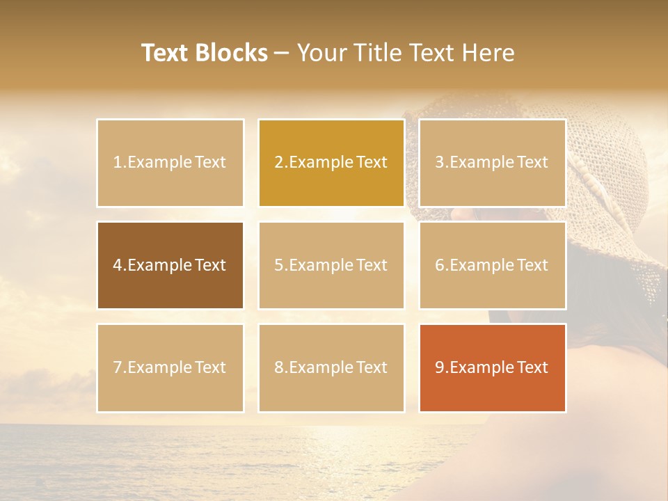 Girl Glasses Young PowerPoint Template