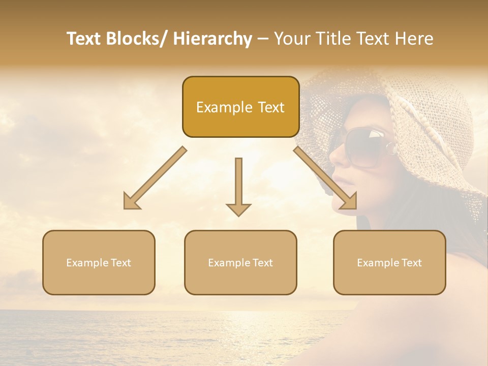 Girl Glasses Young PowerPoint Template