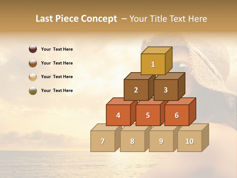 Girl Glasses Young PowerPoint Template