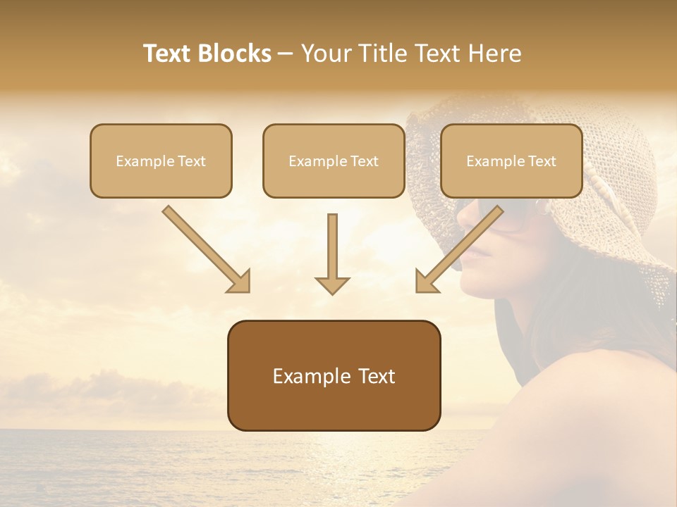 Girl Glasses Young PowerPoint Template