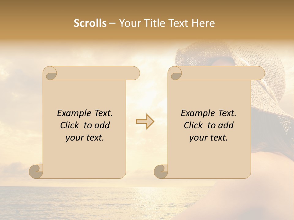 Girl Glasses Young PowerPoint Template