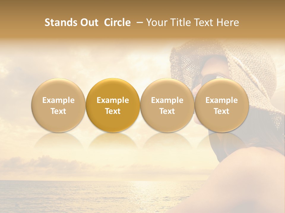 Girl Glasses Young PowerPoint Template