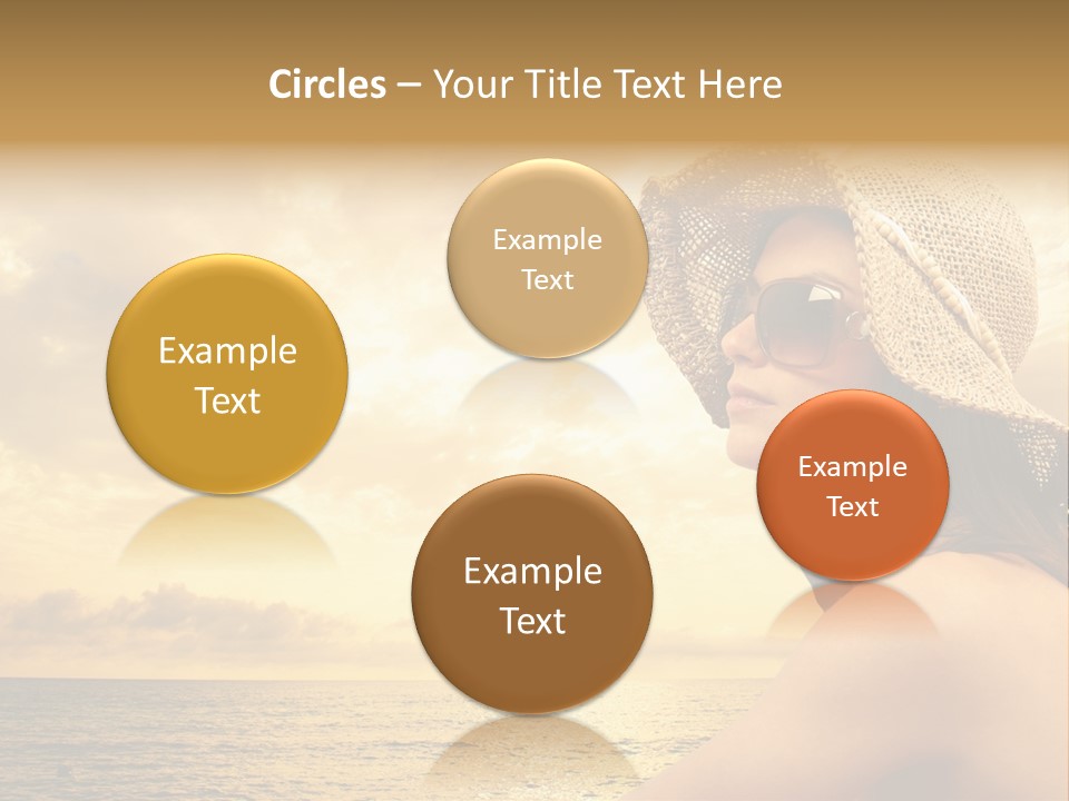 Girl Glasses Young PowerPoint Template