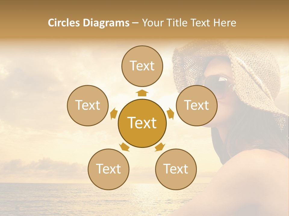 Girl Glasses Young PowerPoint Template