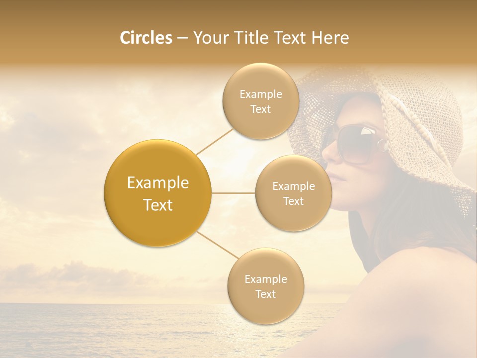 Girl Glasses Young PowerPoint Template