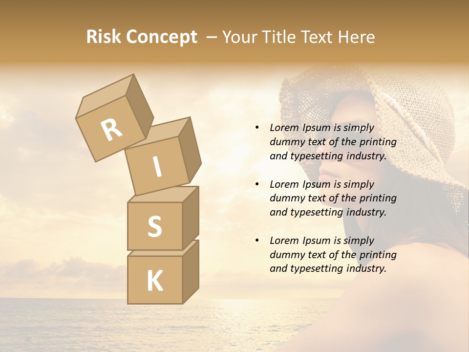 Girl Glasses Young PowerPoint Template