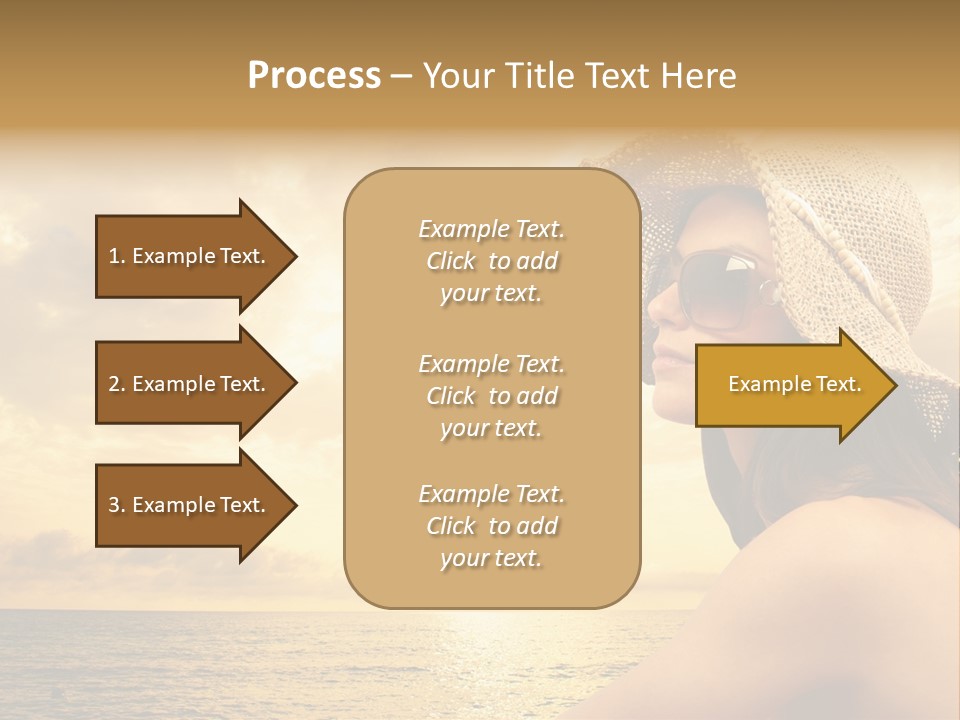 Girl Glasses Young PowerPoint Template