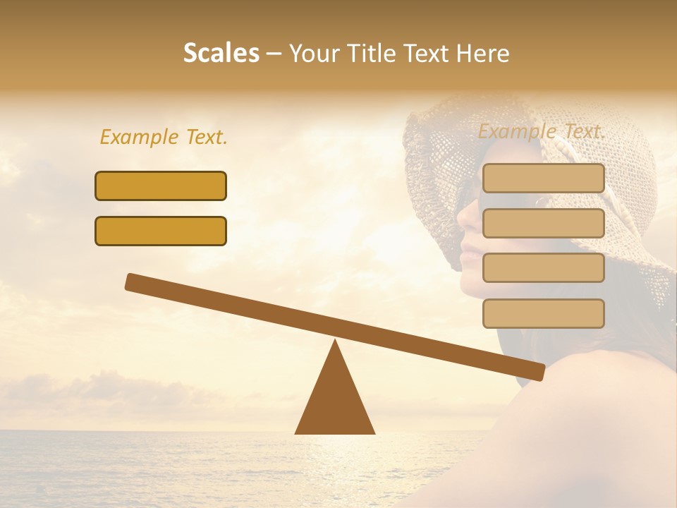 Girl Glasses Young PowerPoint Template