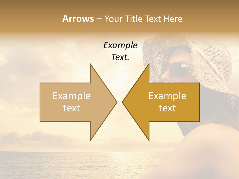 Girl Glasses Young PowerPoint Template