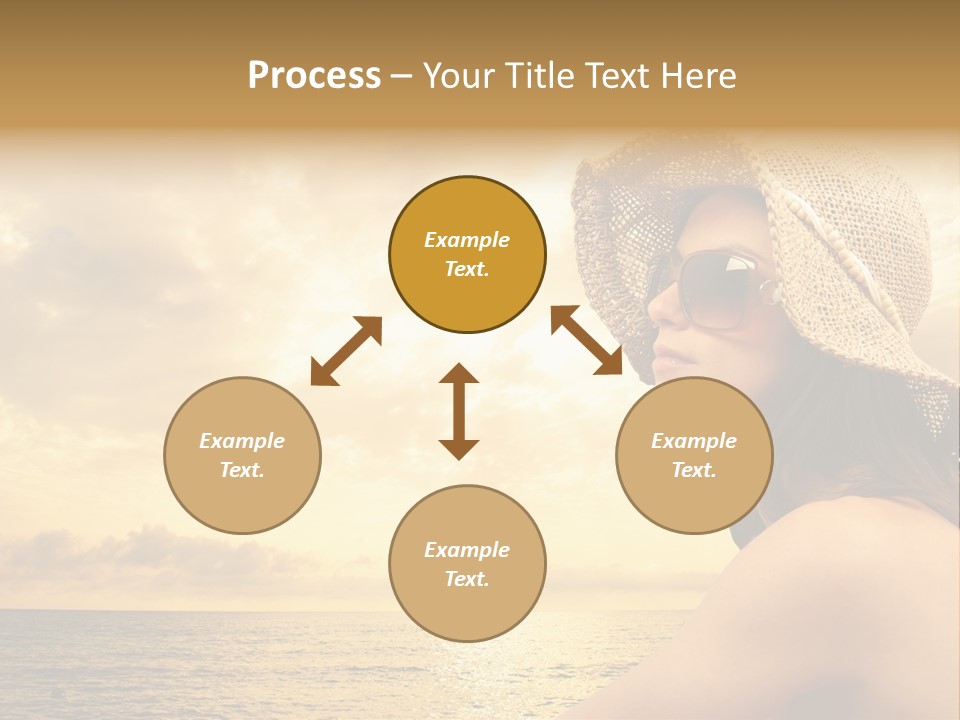 Girl Glasses Young PowerPoint Template