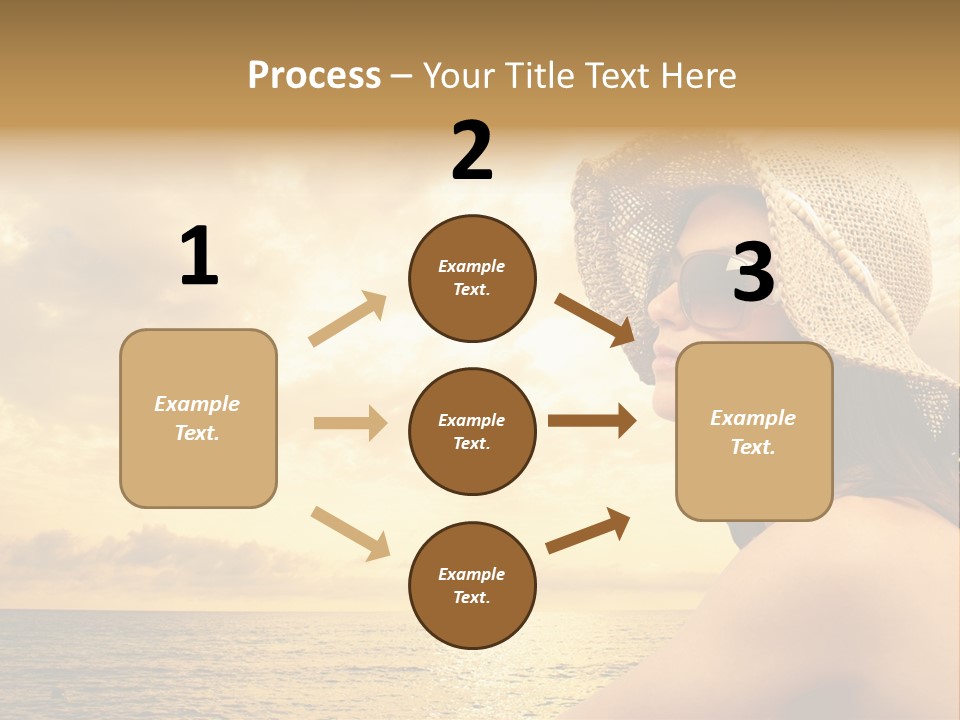 Girl Glasses Young PowerPoint Template