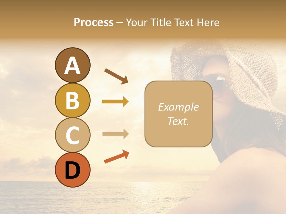 Girl Glasses Young PowerPoint Template