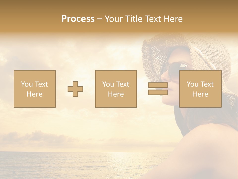 Girl Glasses Young PowerPoint Template