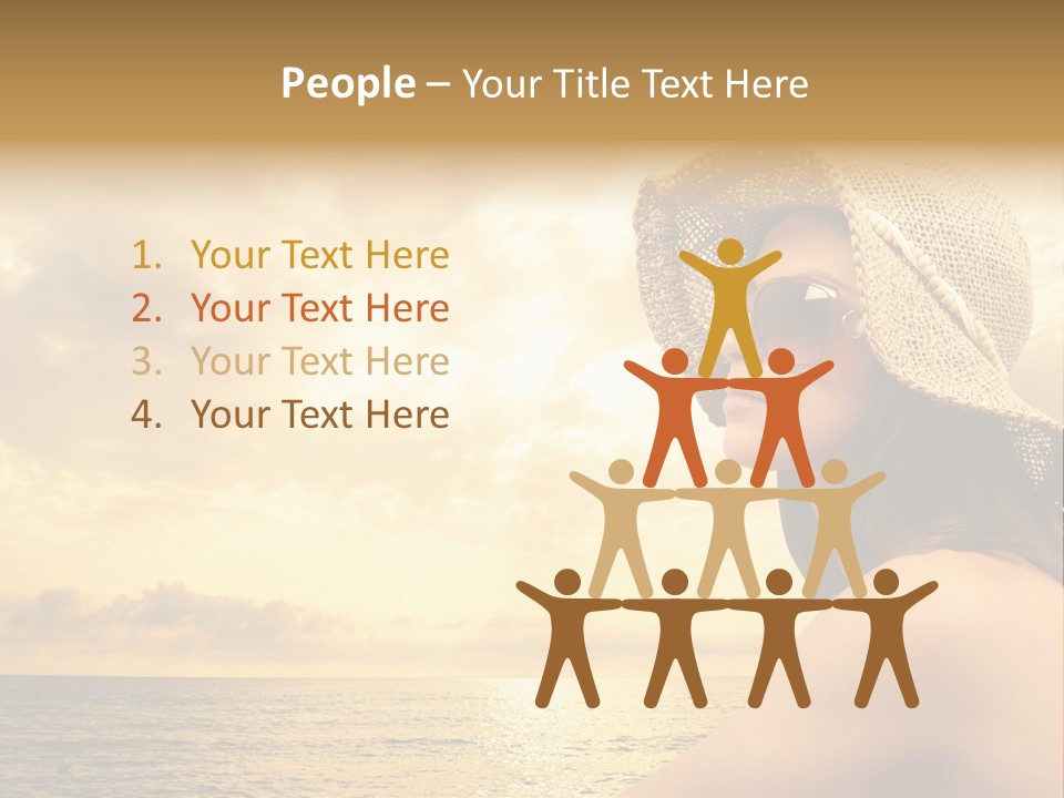 Girl Glasses Young PowerPoint Template