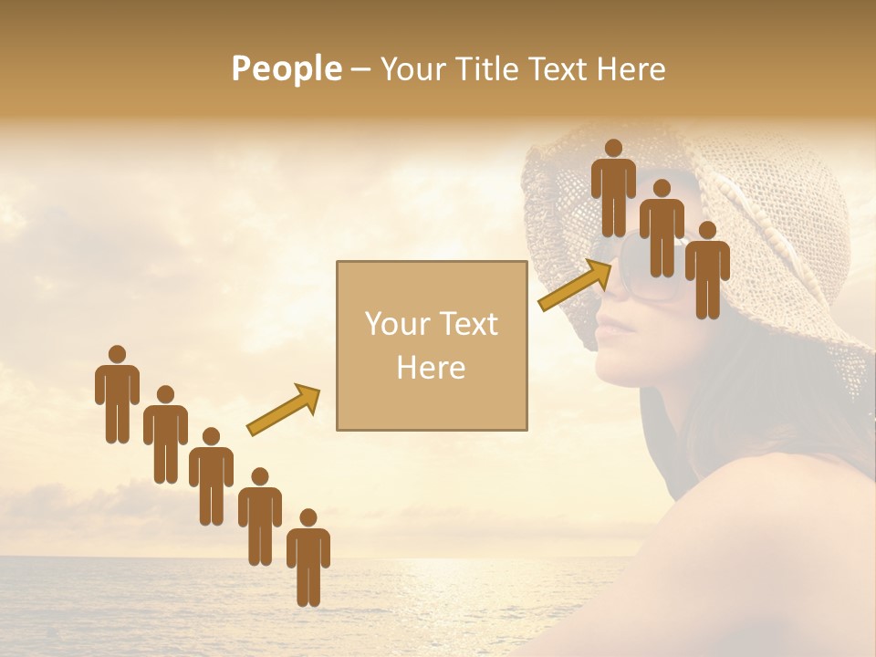 Girl Glasses Young PowerPoint Template