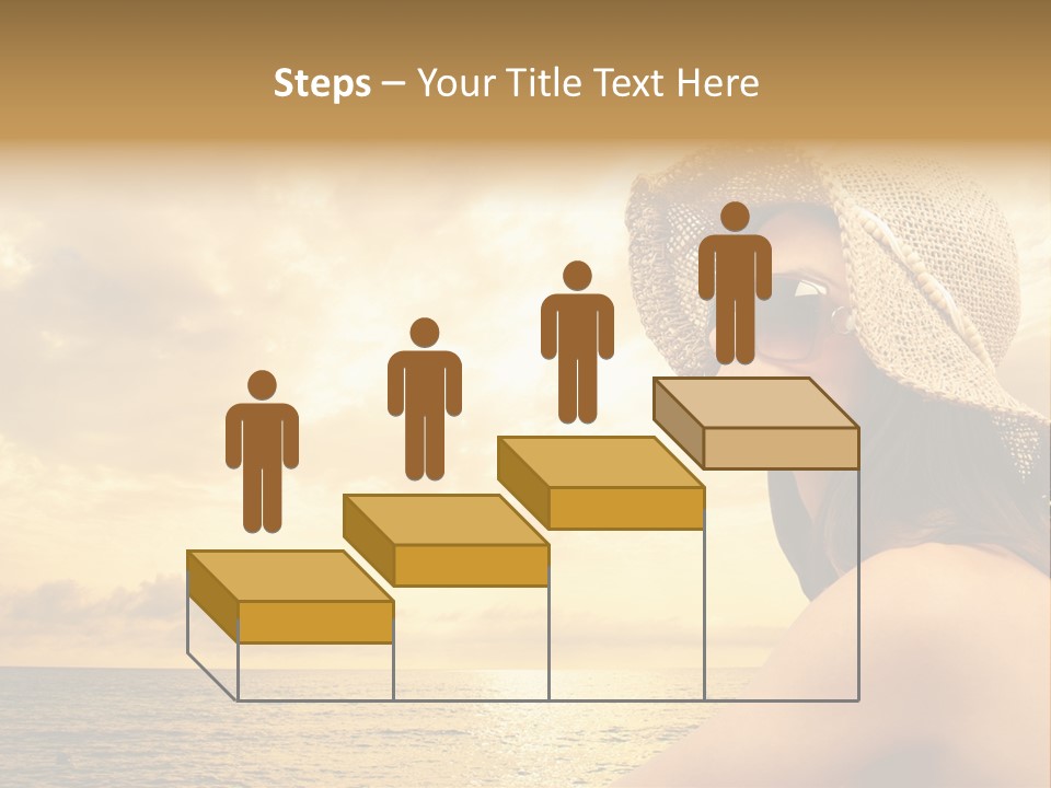 Girl Glasses Young PowerPoint Template