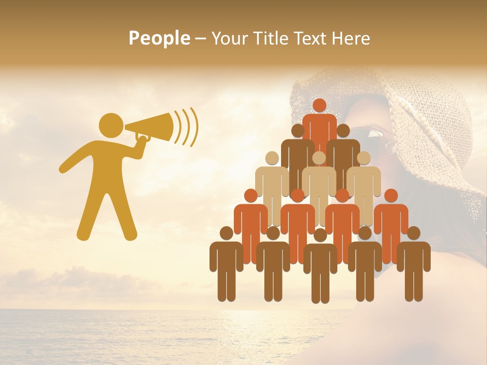 Girl Glasses Young PowerPoint Template