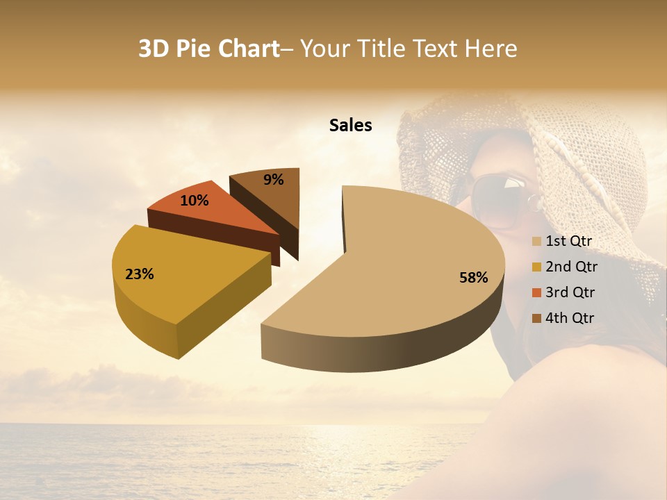 Girl Glasses Young PowerPoint Template