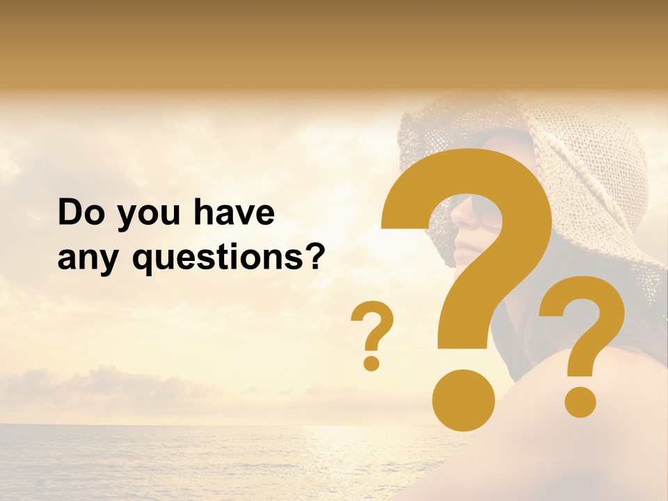 Girl Glasses Young PowerPoint Template