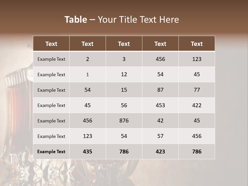 Crystal Life-Style Grill PowerPoint Template