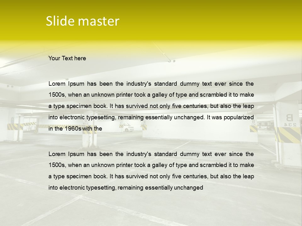 Traffic Floor Large PowerPoint Template