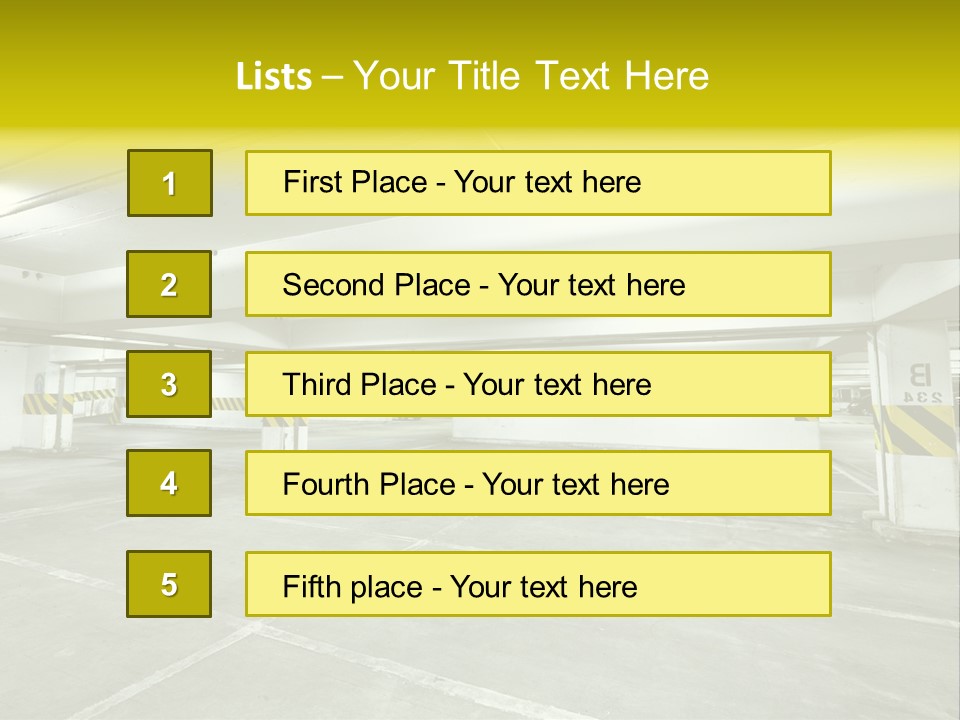 Traffic Floor Large PowerPoint Template