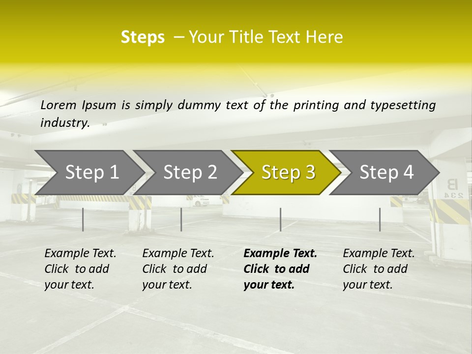 Traffic Floor Large PowerPoint Template