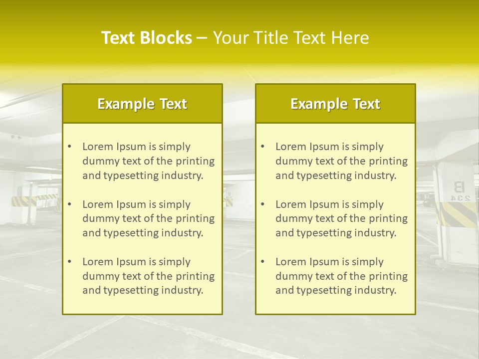 Traffic Floor Large PowerPoint Template