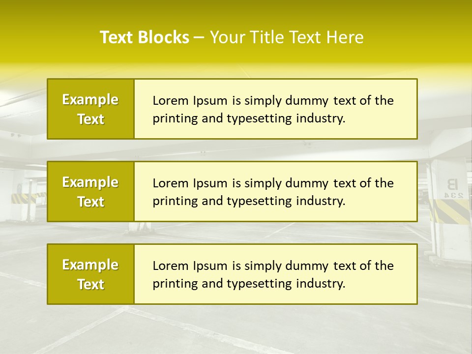 Traffic Floor Large PowerPoint Template