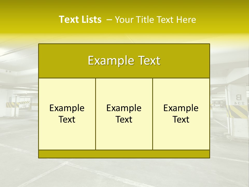 Traffic Floor Large PowerPoint Template