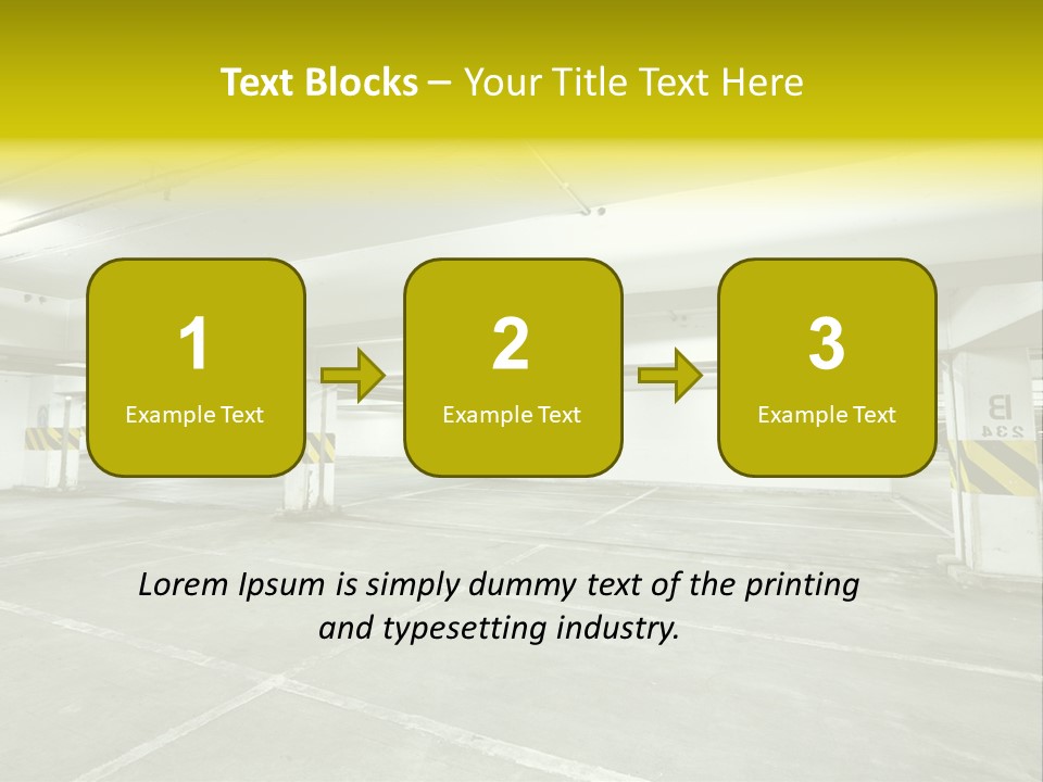 Traffic Floor Large PowerPoint Template