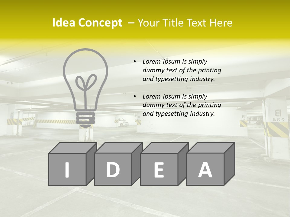 Traffic Floor Large PowerPoint Template