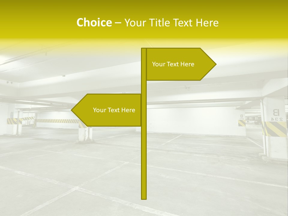Traffic Floor Large PowerPoint Template