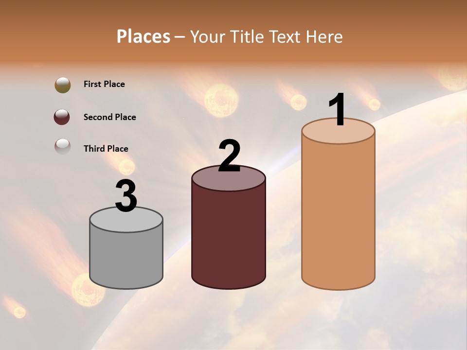 Flare Earth Asteroid PowerPoint Template