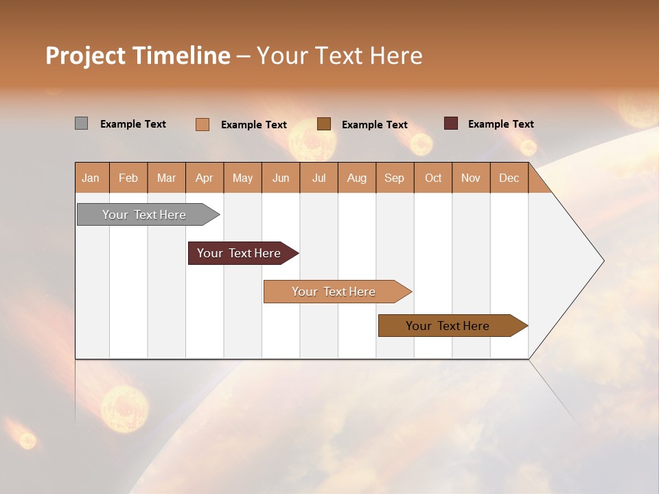 Flare Earth Asteroid PowerPoint Template