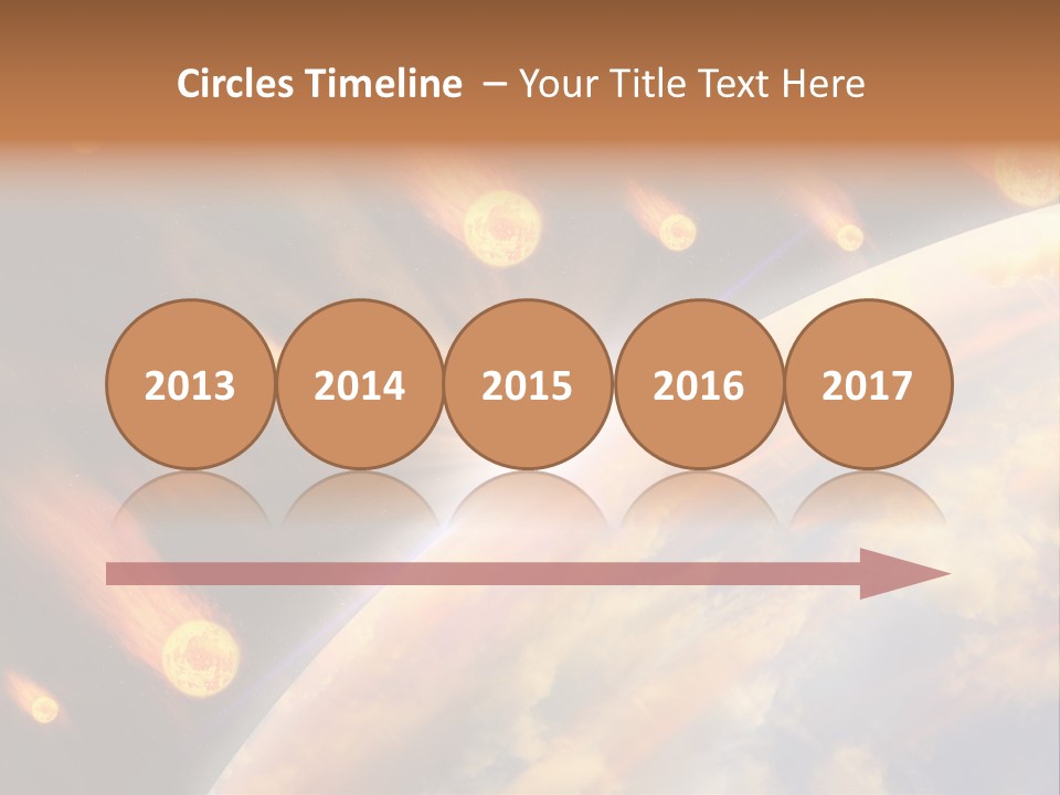 Flare Earth Asteroid PowerPoint Template