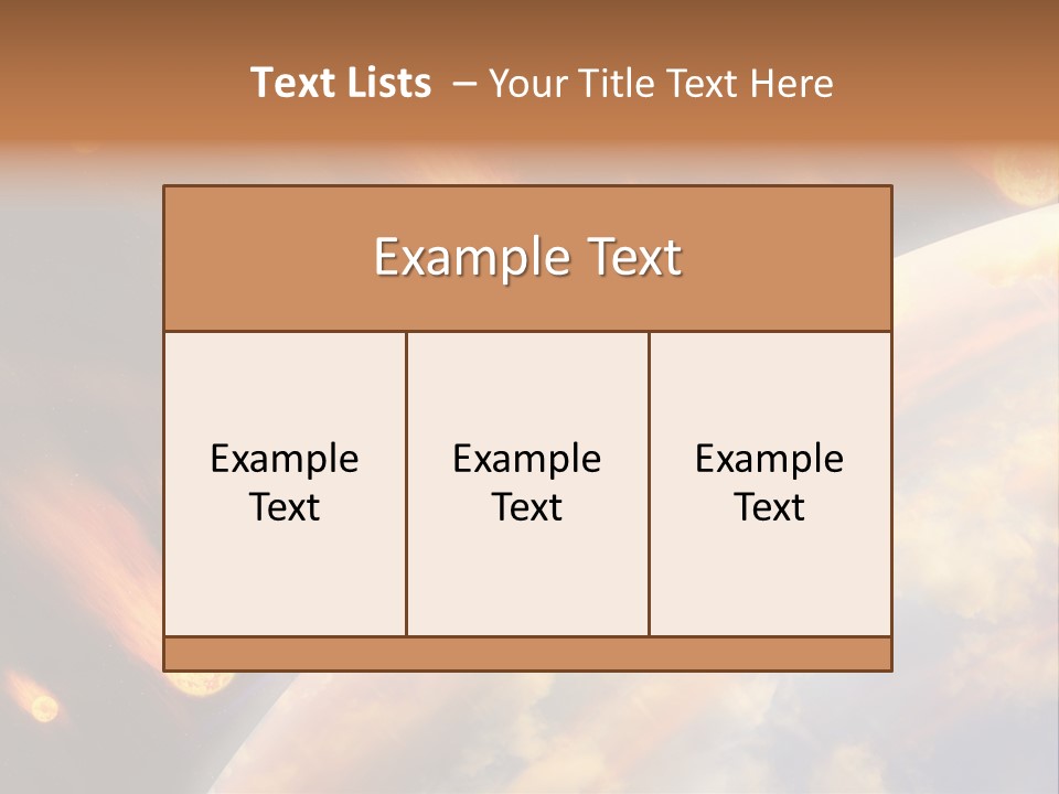 Flare Earth Asteroid PowerPoint Template
